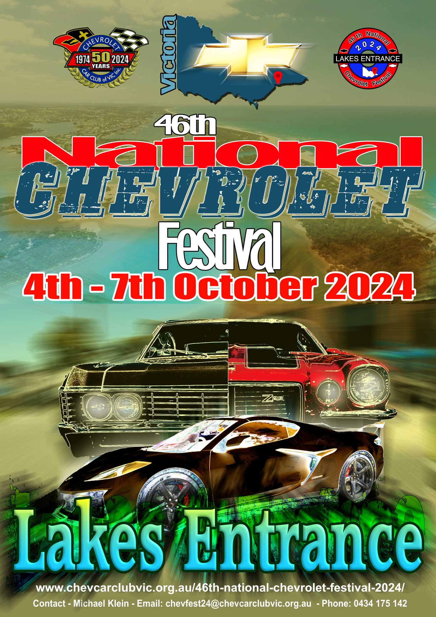 46th National Chevrolet Festival - Lakes Entrance 2024